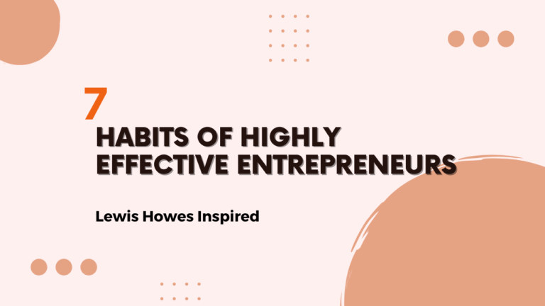 7 habits lewis howes